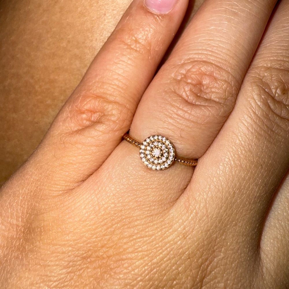 14k Rose Gold-Plated Pandora Ring